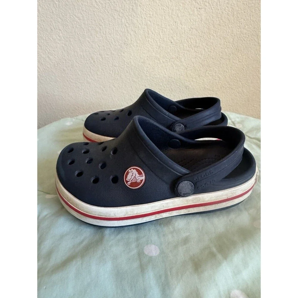 Crocs Classic Unisex Kids Clogs - Size 8/9 Navy Blue